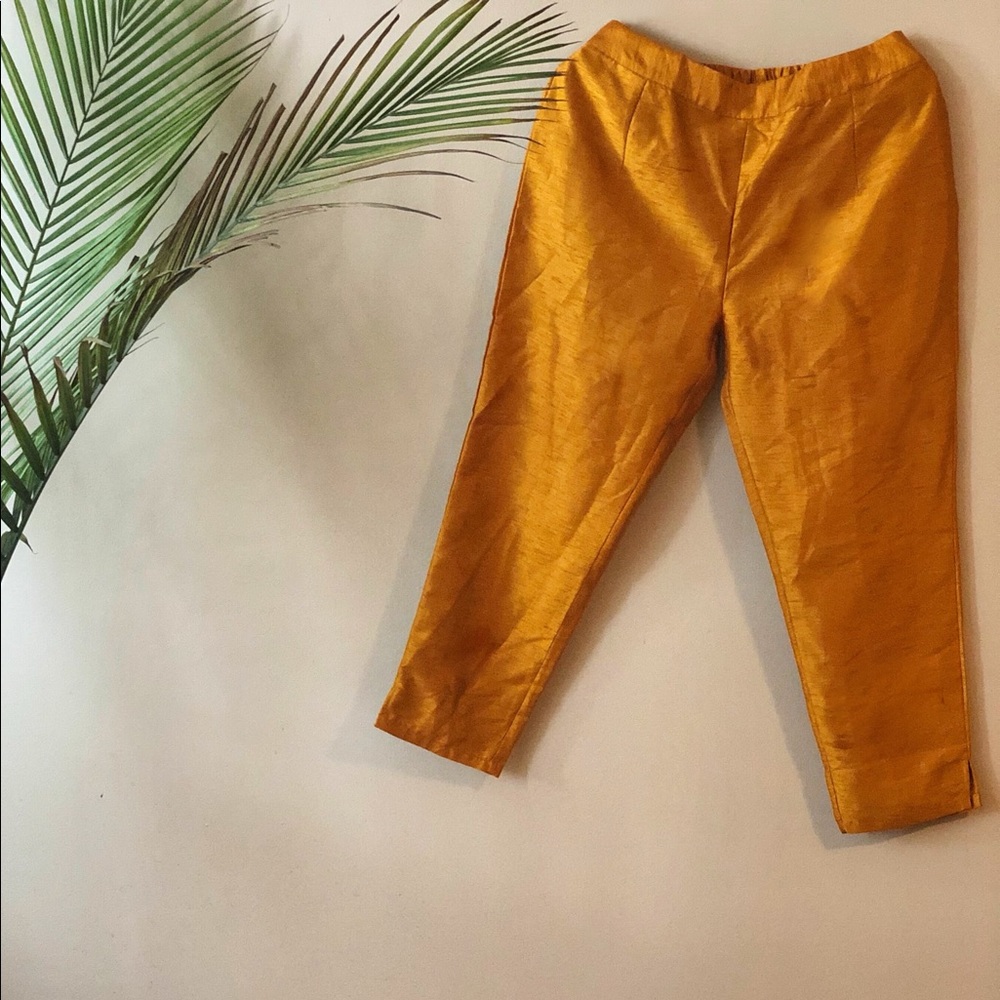 *Not Available*| Indian Raw Silk Cigarette Pants